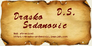 Draško Srdanović vizit kartica